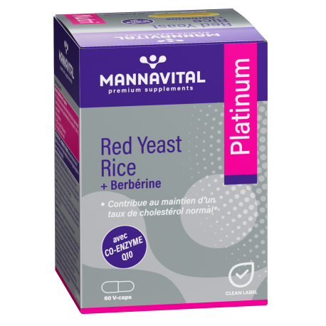 MANNAVITAL RED YEAST RICE + BERBERINE 60 CAPS