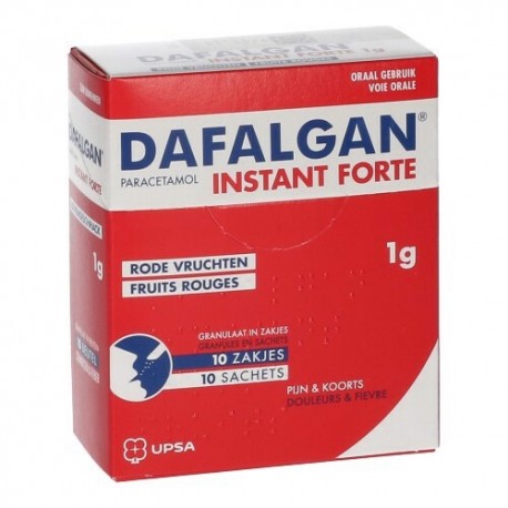 DAFALGAN INSTANT FORTE 1 GR FRUITS ROUGES 10 SACHETS