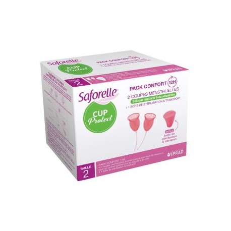 SAFORELLE COUPE MENSTRUELLE TAILLE 2 2 PIECES