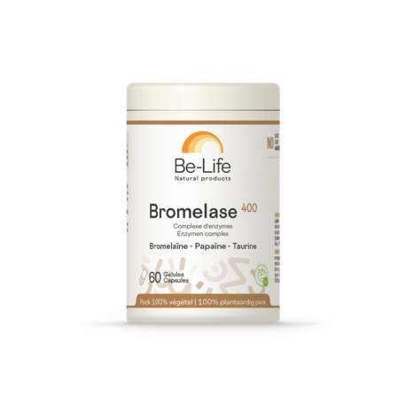 BROMELASE 400 ENZYMES DIGESTIVES 60 GELULES BIOLIFE