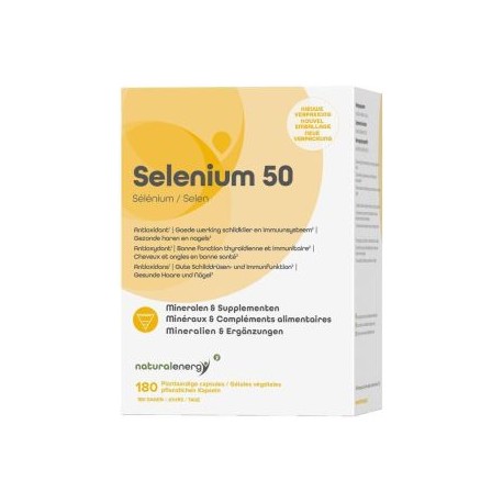 NATURAL ENERGY SELENIUM 50 180 GELULES