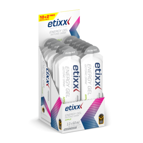 ETIXX ISOTONIC DRINK ENERGY GEL APPLE 12 X 60 ML