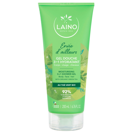 LAINO GEL DOUCHE 3 EN 1 THE VERT 200 ML