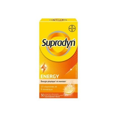 SUPRADYN ENERGY 30 COMPRIM2S EFFERVESCENTS