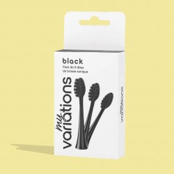 PACK 3 TETES DE BROSSE NOIRE